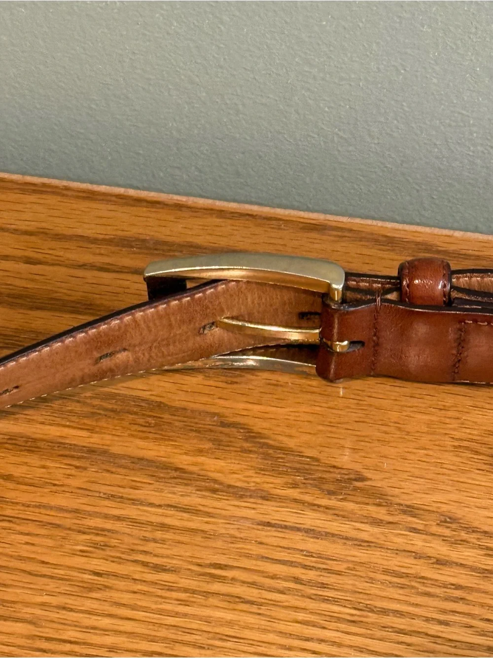 Trafalgar Terrence Genuine Leather Mens Belt Size 42 Brown